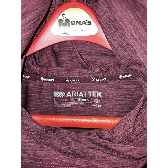 Ariat Tech Heat Series Women's Merlot Pullover Hoodie - Picture 3 of 8